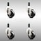 Service Caster 3 Inch 316SS Soft Rubber Wheel Swivel 7/8 Inch Expanding Stem Caster Set SCC SCC-SS316EX20S314-SRS-78-4 - alternate 2